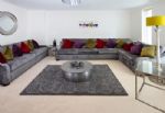 Large lounge with comfy seating for all of you and sofa bed