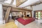 Spacious loung in the Barn with wood burning stove